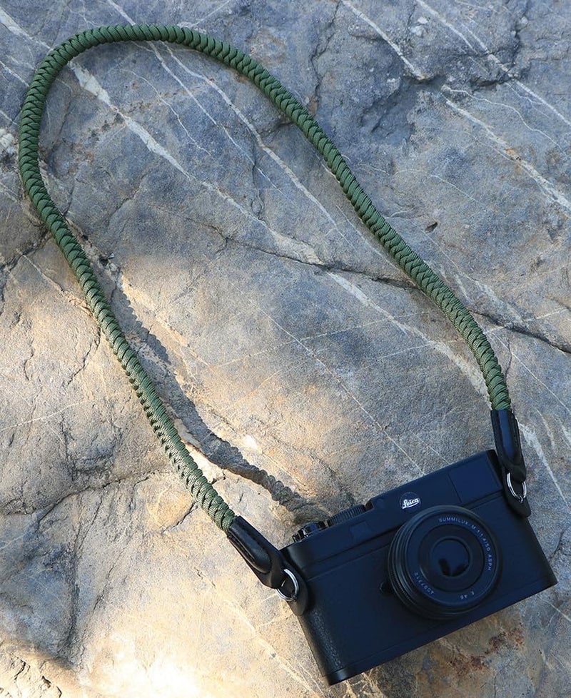 HITHUT Paracord Woven Camera Neck Shoulder Strap Belt Hand Compatible with Canon Nikon Sony Olympus Pentax Fujifilm Panasonic SLR DSLR Digital Mirrorless Cameras 36inch Green - Image 2